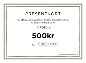 Freefoot Ruotsin lahjakortti