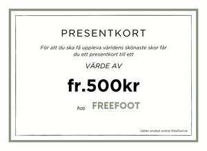 Freefoot Ruotsin lahjakortti