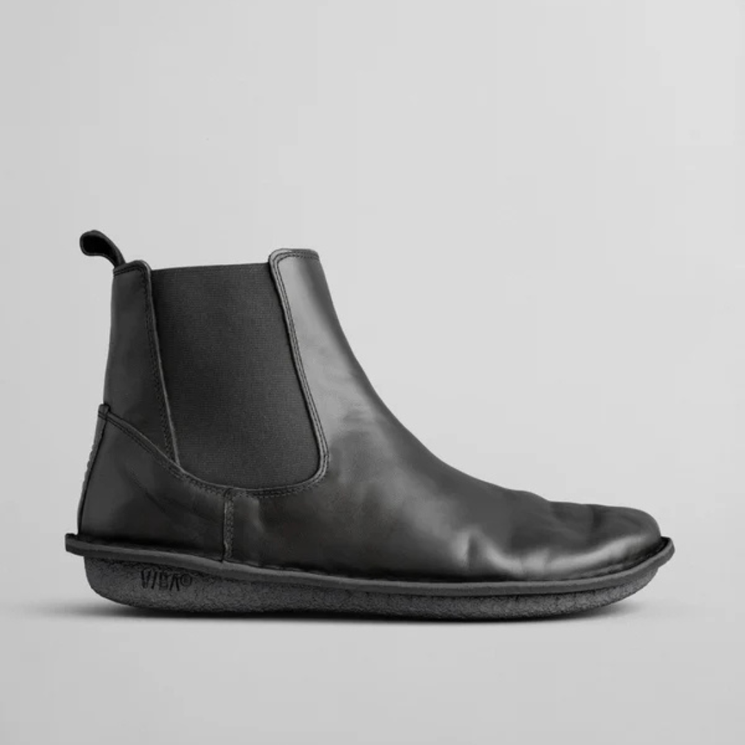 HELSINKI Nahka Preto Musta